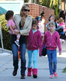 Exclusive... Denise Richards Picks Up Daughters From School 