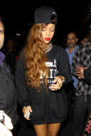 Rihanna makes a leggy entrance to Supper Club [NO Australia, New Zealand]