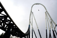 Engineers carry out safety checks on rollercoasters and other rides at Thorpe Park, Surrey, Britain - 26 Feb 2013