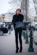Street Style, Autumn Winter 2013, Paris Fashion Week, France - Feb 2013
