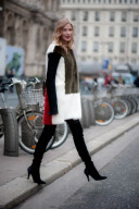 Street Style, Autumn Winter 2013, Paris Fashion Week, France - Feb 2013