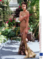 Paris Fashion Week - Model Shalom Harlow Wearing Dior.