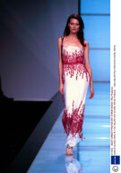 GISELE BUNDCHEN AT THE VALENTINO SHOW, PARIS FRANCE  - 1999