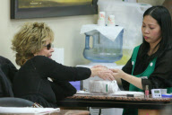 Jane Fonda gets a mani-pedi in the 90210