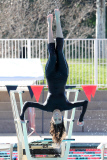 Katherine Webb does back flips on the Diving Board