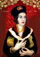 Woman dresses up as celebrities, Britain - 27 Feb 2013