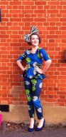 Woman dresses up as celebrities, Britain - 27 Feb 2013