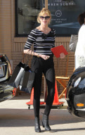 Melanie Griffith in black and white at Barney's