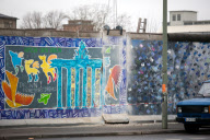 Abriss eines Mauerteils an der Eastside-Gallery 
