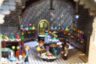 Harry Potter Hogwarts built from 400,000 Lego pieces, Seattle, America - Mar 2013