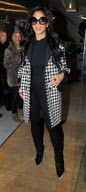 Nicole Scherzinger arriving at kiss FM.