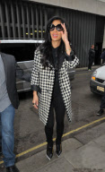 Nicole Scherzinger arriving at kiss FM.