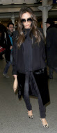 VICTORIA BECKHAM ARRIVING BACK IN LONDON ON THE EUROSTAR 