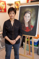 Artist praised for 'warm' portrait of Duchess of Cambridge after official one is criticised, Moulton, Suffolk, Britain - 04 Mar 2013