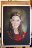 Artist praised for 'warm' portrait of Duchess of Cambridge after official one is criticised, Moulton, Suffolk, Britain - 04 Mar 2013