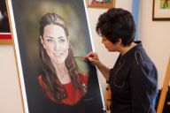 Artist praised for 'warm' portrait of Duchess of Cambridge after official one is criticised, Moulton, Suffolk, Britain - 04 Mar 2013