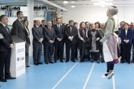 Princes of Spain in Industrial Laundry for special workers.