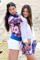Victoria Secret models Adriana Lima and Alessandra Ambrosio Turn Heads in Santa Monica