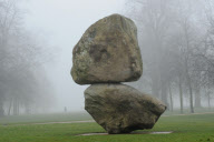 'Rock on Top of Another Rock' sculpture by Peter Fischli and David Weiss, Serpentine Gallery, London,Britain - 08 Mar 2013