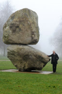 'Rock on Top of Another Rock' sculpture by Peter Fischli and David Weiss, Serpentine Gallery, London,Britain - 08 Mar 2013