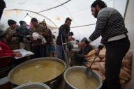 Camp syrischer Bürgerkriegsflüchtlinge in Nord-Syrien