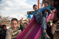 Camp syrischer Bürgerkriegsflüchtlinge in Nord-Syrien