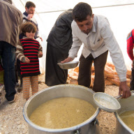 Camp syrischer Bürgerkriegsflüchtlinge in Nord-Syrien