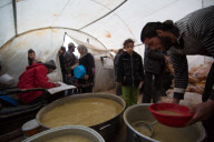 Camp syrischer Bürgerkriegsflüchtlinge in Nord-Syrien