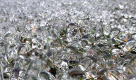 Spray from a fountain creating ice formations, Welwyn Garden City, Hertfordshire, Britain - 12 Mar 2013