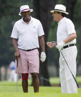 Samuel L. Jackson playing golf at the Observatory Golf Club, Johannesburg, South Africa - 12 Mar 2013