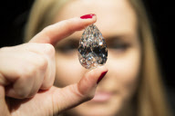 The world's largest colourless, flawless diamond to be auctioned by Christies, London, Britain - 13 Mar 2013