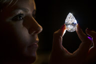 The world's largest colourless, flawless diamond to be auctioned by Christies, London, Britain - 13 Mar 2013