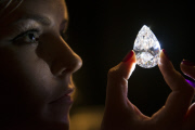 The world's largest colourless, flawless diamond to be auctioned by Christies, London, Britain - 13 Mar 2013
