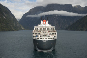 Queen Mary 2 Arrives into Milford Sound for the First Time, Fiordland National Park, South Island, New Zealand - 16 Mar 2013