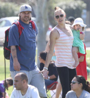 Britney & Kevin Watch Their Sons Soccer Game 