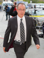 Michael Lohan arriving at the Los Angeles Courthouse as Lindsay runs late