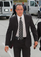 Michael Lohan arriving at the Los Angeles Courthouse as Lindsay runs late