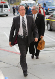 Michael Lohan arriving at the Los Angeles Courthouse as Lindsay runs late