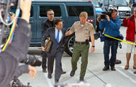 Lindsay Lohan's attorney Mark Heller arriving at the Los Angeles Courthouse 