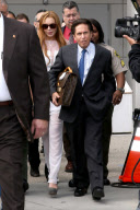 Lindsay Lohan leaves Court after striking up a Plea Deal