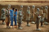 China's Terracotta Army is unearthed in Xian