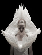 Controversial fashion designer Jess Eaton will be unveiling pieces from her Roadkill Couture collection, designed exclusively for White Gallery, London, Britain - 18 Mar 2013