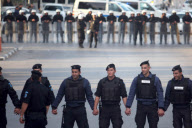 Palestinians protest against the visit of US President Barack Obama, West Bank city of Ramallah, West Bank - 19 Mar 2013