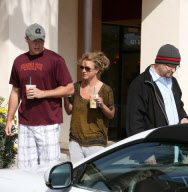 Britney Spears and David Lucado grab Starbucks and shop at Siany