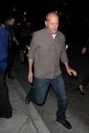 Bruce Willis celebrates his 58th Birthday with family at Spago