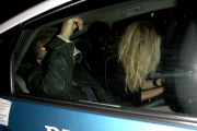 *EXCLUSIVE* Jason Trawick leaves the Vignette Lounge with a couple ladies [NO Australia, New Zealand]