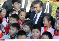 Beijing David Beckham China football tour