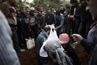 Syria: Funeral of a FSA fighter in Aleppo