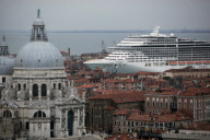 Megaships cruise through Venice