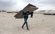 Syrian refugee camp in Zaatari, Jordan - 23 Mar 2013